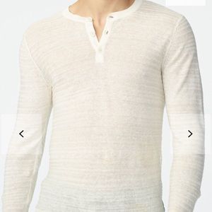 Armani Exchange Variegated Linen Henley